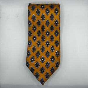 Jos. A. Bank Gold and Blue Patterned Tie